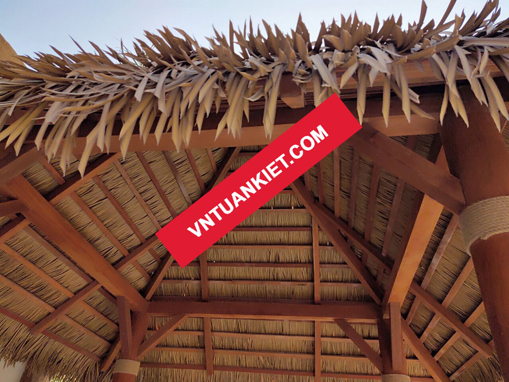 Dự án thi công chòi mái tranh nhân tạo tại safari Phú quốc - Vingroup